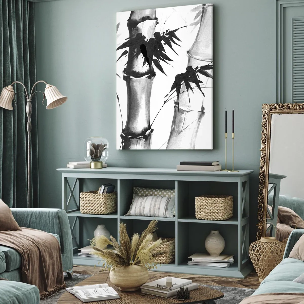 Schilderen op canvas - Close-up op het oosten - 45x80 cm