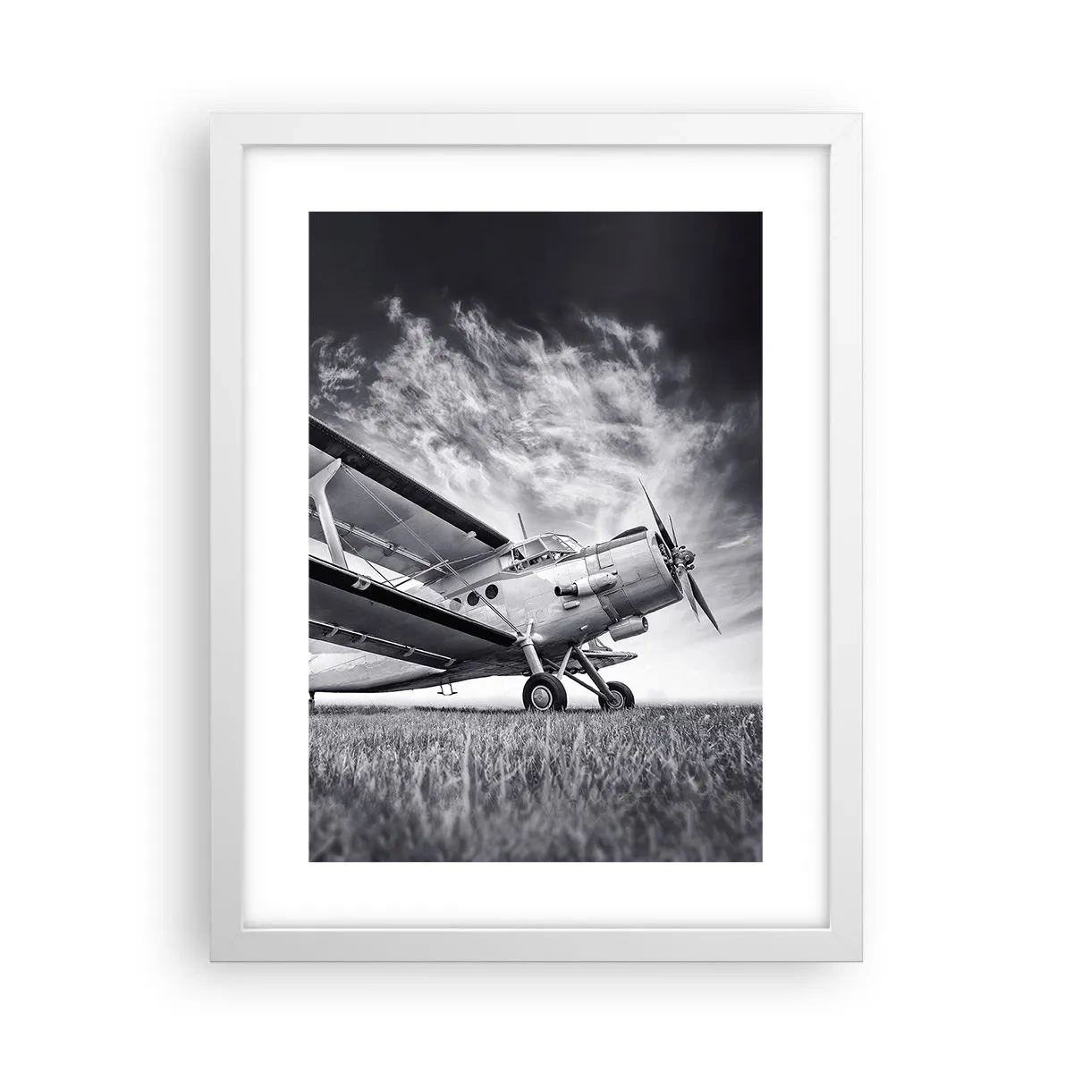 Poster in een witte lijst - De gevleugelde zwerver - 30x40 cm