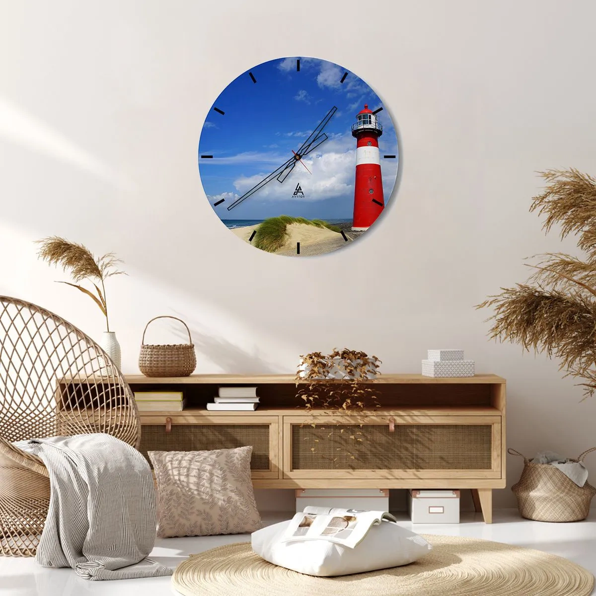 Wandklok - Klok - Een droom eenzame plek - 40x40 cm