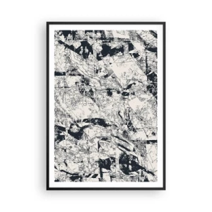 Poster in een zwarte lijst - Interpenetratie van tegenstellingen - 70x100 cm