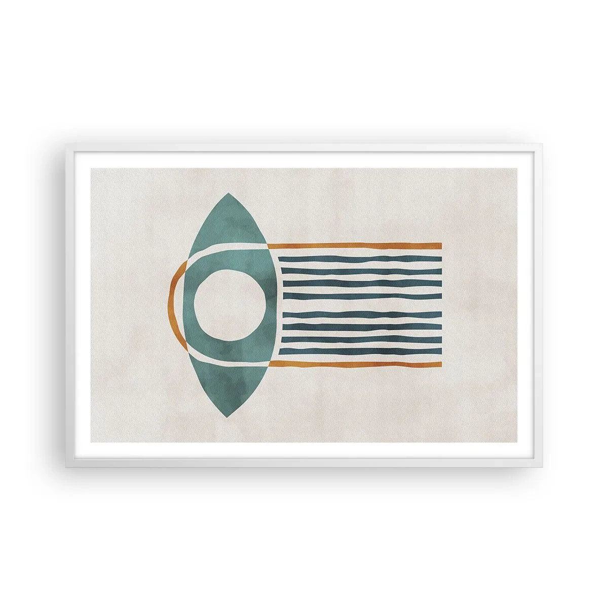 Poster in een witte lijst - Tekens en rituelen - 91x61 cm