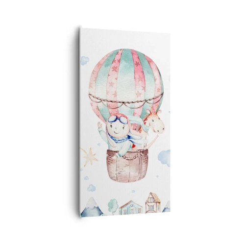 Schilderen op canvas - We zijn zo terug! - 65x120 cm