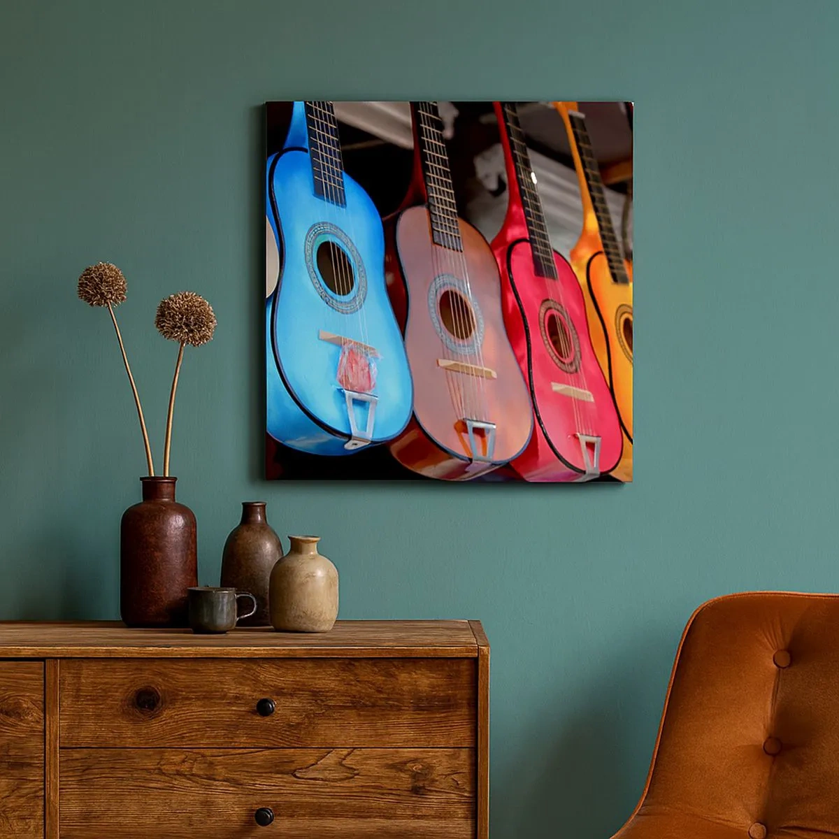 Schilderen op canvas - Latijnse sfeer - 30x30 cm