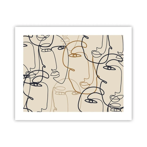 Poster - Het portret is vermenigvuldigd - 50x40 cm