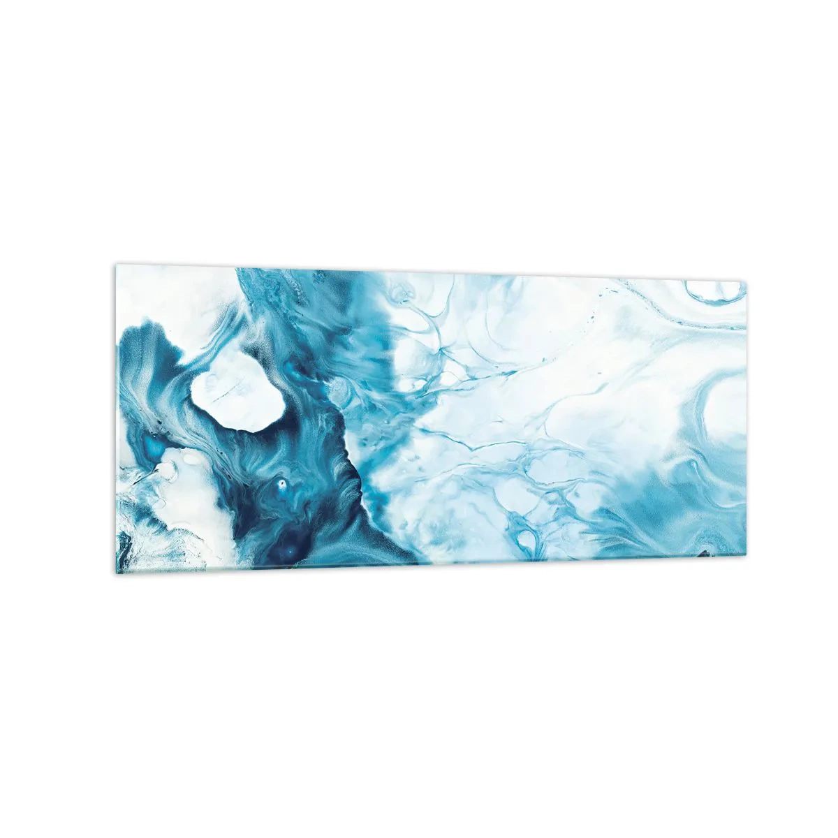 Schilderen op glas - Blauw Concert - 120x50 cm