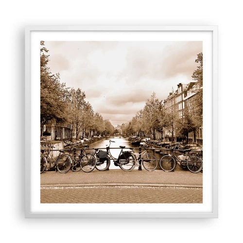 Poster in een witte lijst - Hollandse sfeer - 60x60 cm