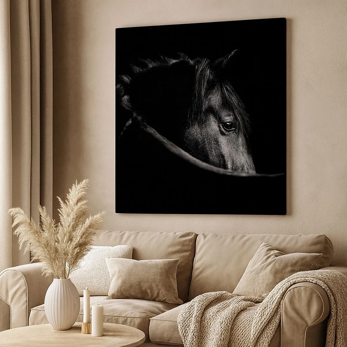 Schilderen op canvas - Zwarte Prins - 30x30 cm