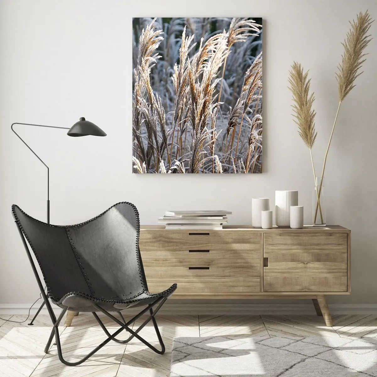 Schilderen op glas - Gekleed met vorst - 50x70 cm