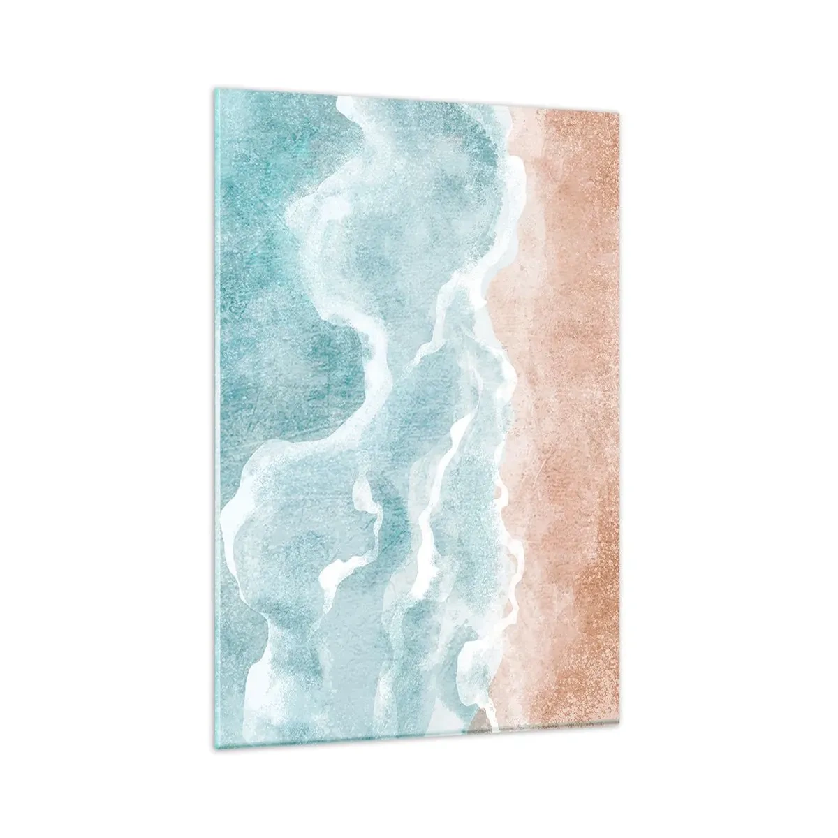 Schilderen op glas - Wolkenabstractie - 80x120 cm