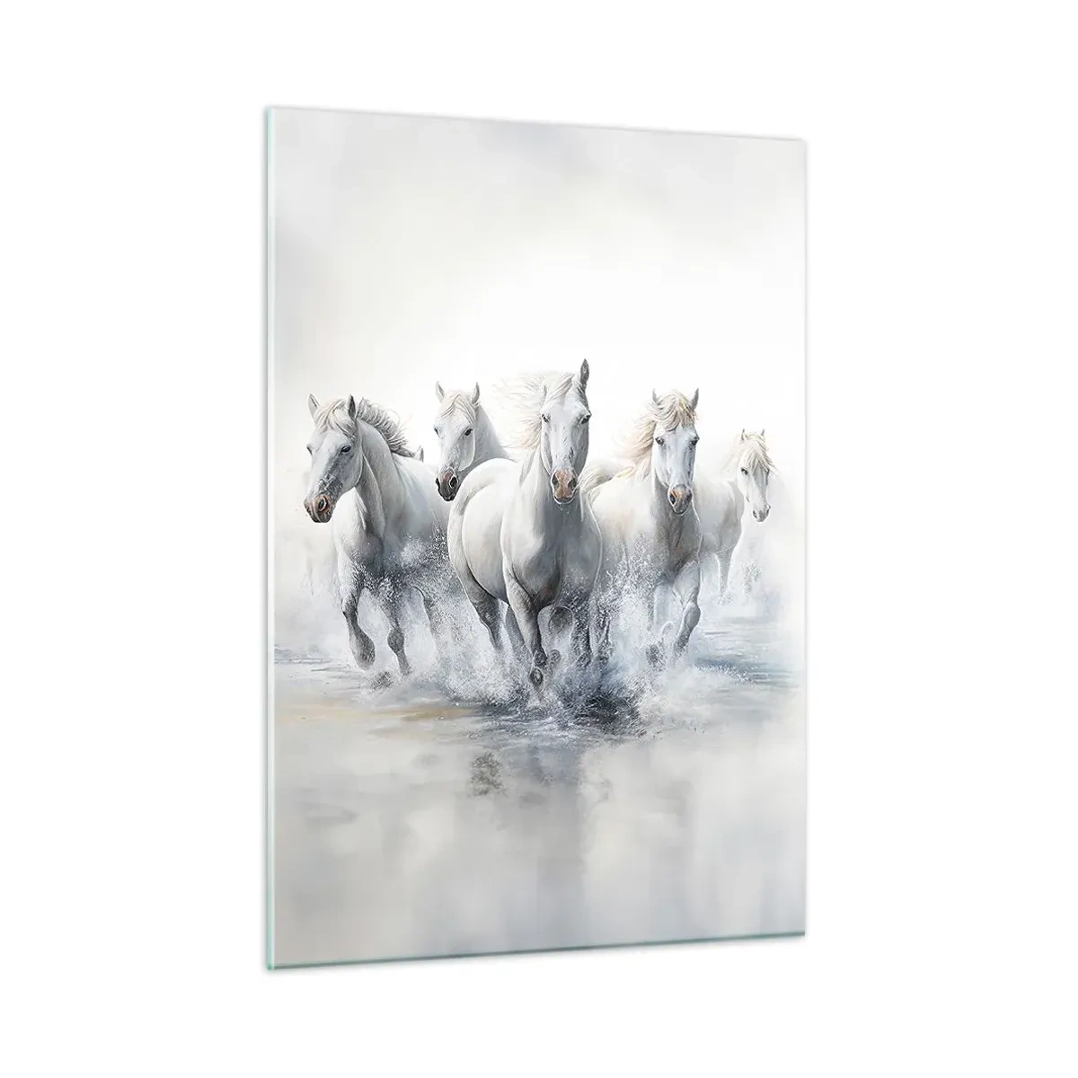 Schilderen op glas - Witte magie - 50x70 cm