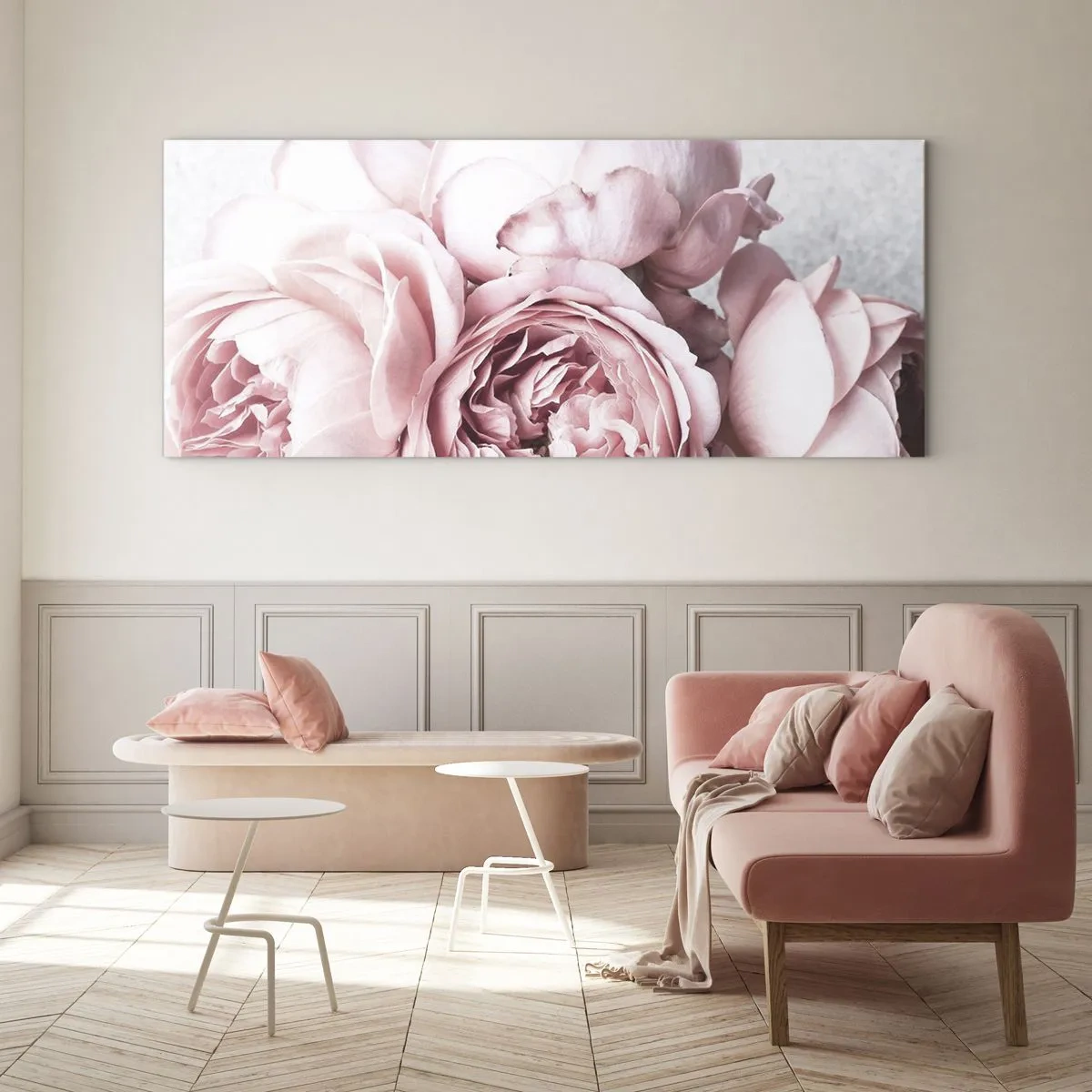 Schilderen op glas - Voor romantici - 140x50 cm