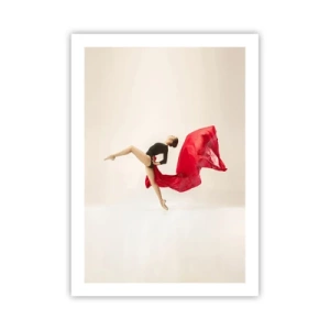 Poster - rood en zwart - 50x70 cm