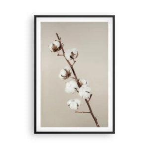 Poster in een zwarte lijst - Aan de bron van zachtheid - 61x91 cm