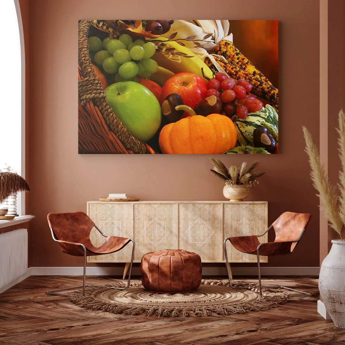 Schilderen op canvas - Oogstmand - 120x80 cm