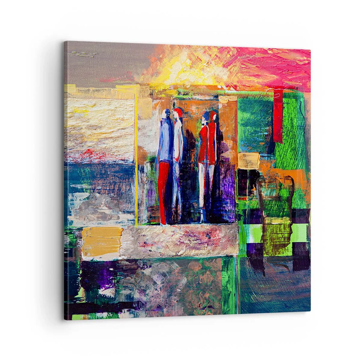 Schilderen op canvas - Relaties en emoties - 60x60 cm