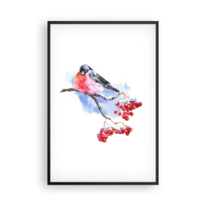 Poster in een zwarte lijst - Winter in kleur - 61x91 cm