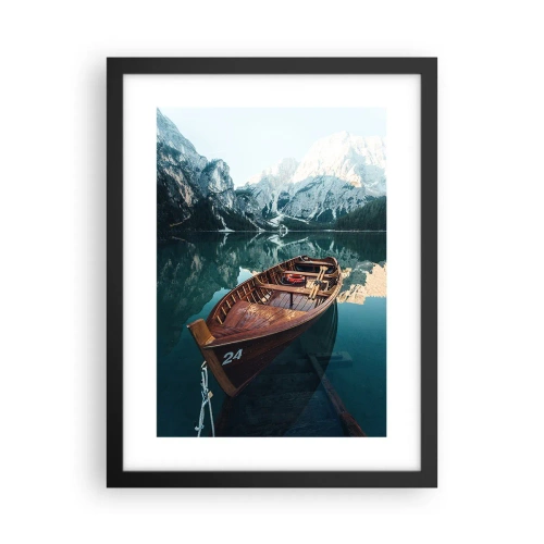 Poster in een zwarte lijst - Alsof het op glas is geschilderd - 30x40 cm