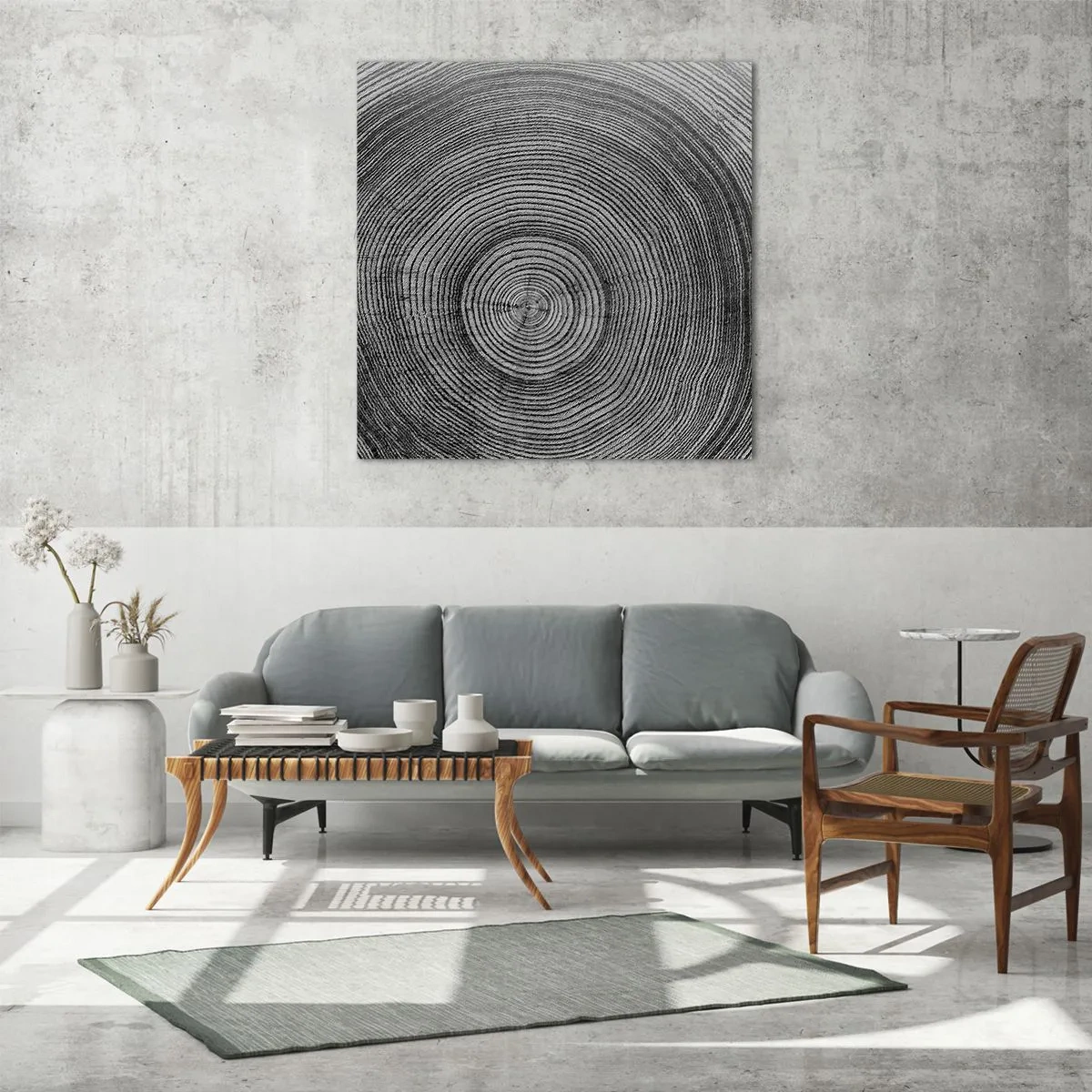 Schilderen op glas - Teken van de tijden - 30x30 cm