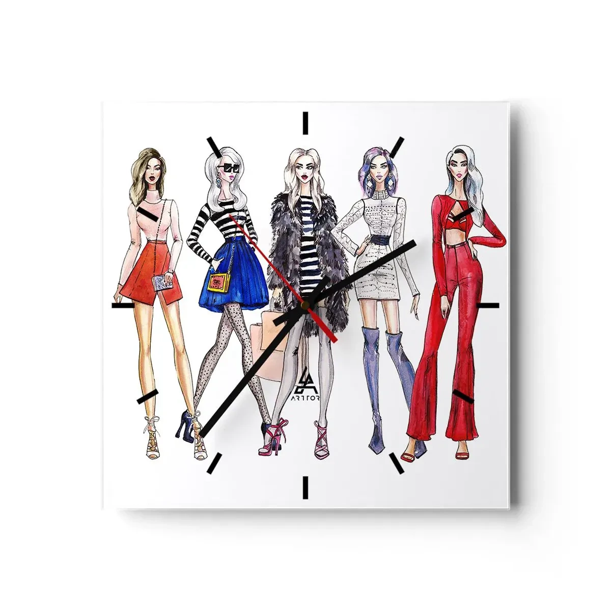 Wandklok - Klok - Elke week Fashion Week - 40x40 cm