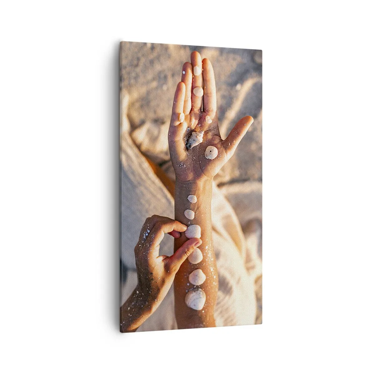 Schilderen op canvas - Schoonheid binnen handbereik - 55x100 cm