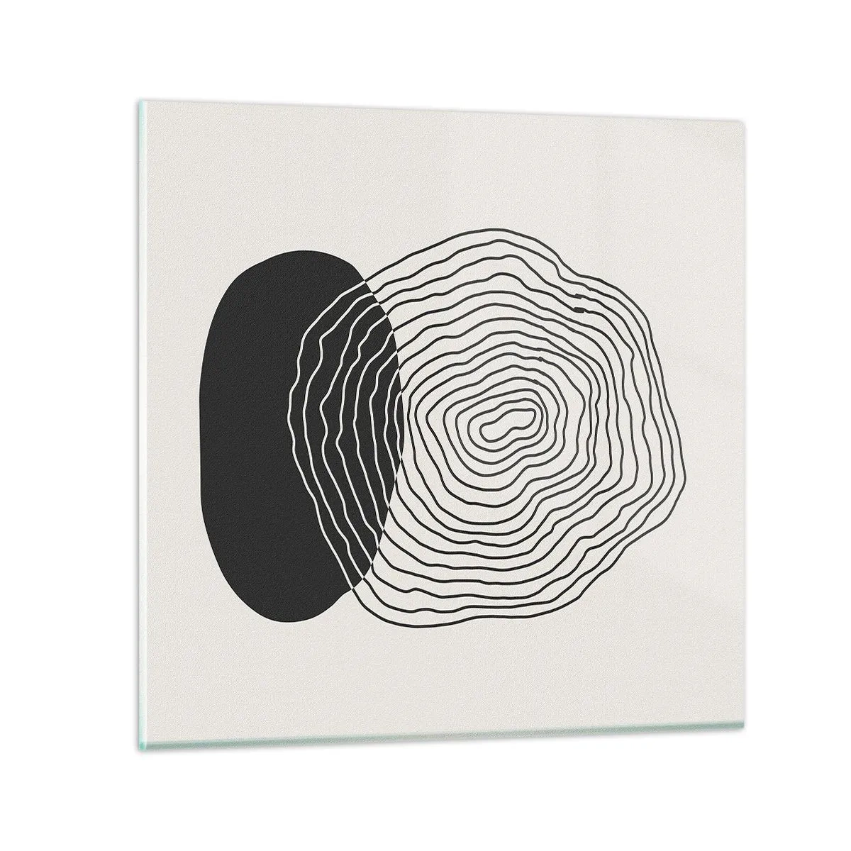 Schilderen op glas - Duur en spiertrekkingen - 60x60 cm