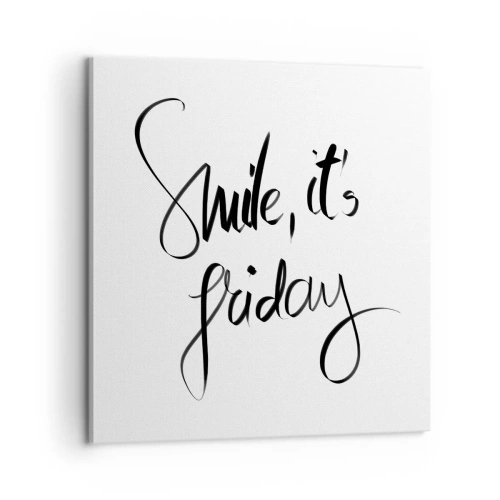 Schilderen op canvas - Echte vreugde - 60x60 cm