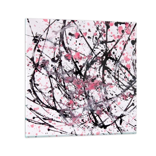 Schilderen op glas - De vluchtige aard van het leven - 50x50 cm