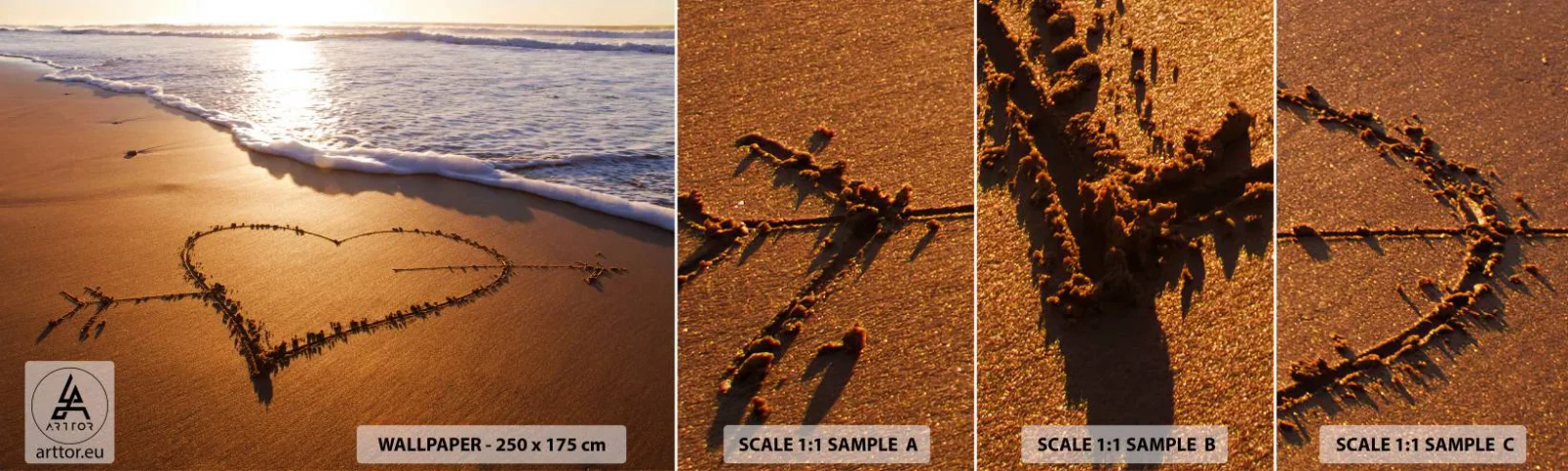 Fotobehang Monster Zelfklevend Deluxe Sticker - Vakantie bekentenis - Landschap, Strand, Zee - 100x30 cm