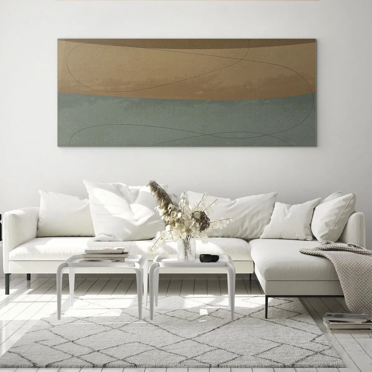 Schilderen op glas - Horizontale compositie - 100x40 cm