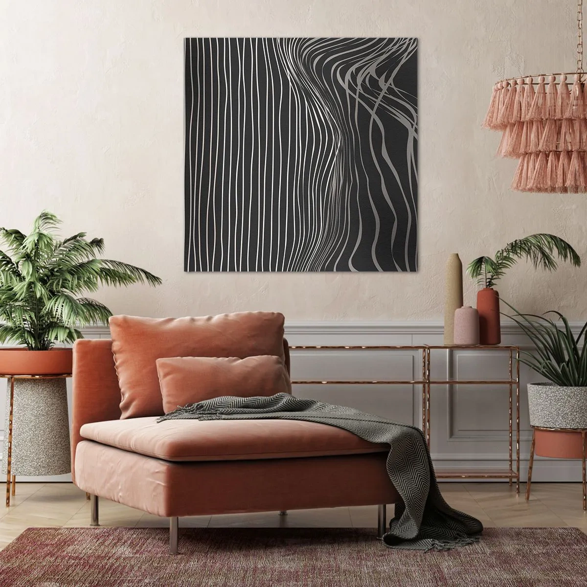 Schilderen op canvas - Ritme en accent - 70x70 cm