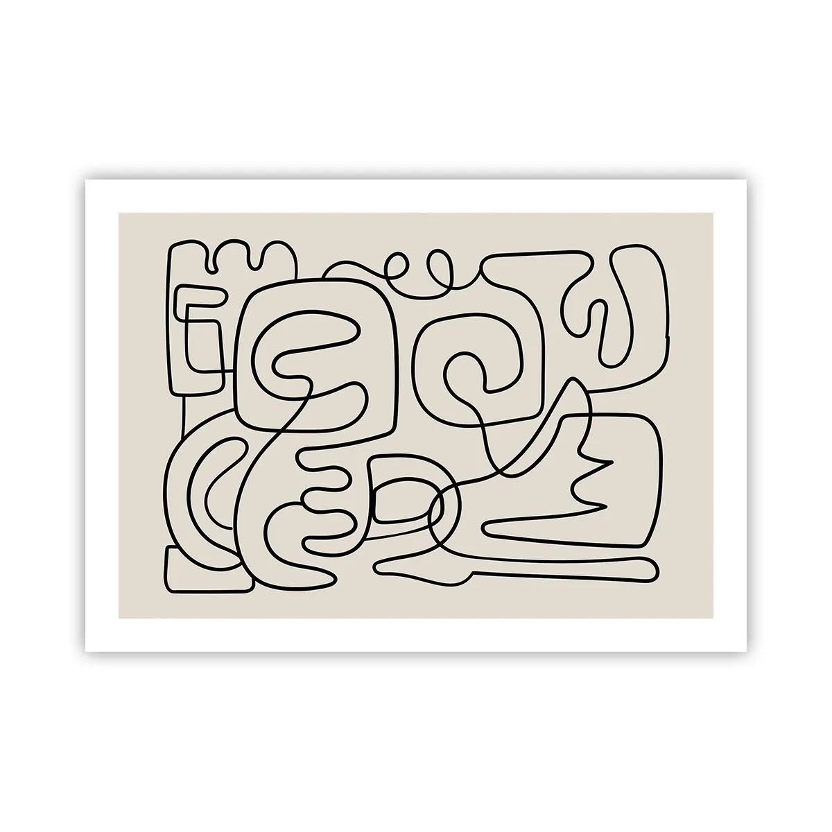 Poster - Volg het pad - 70x50 cm