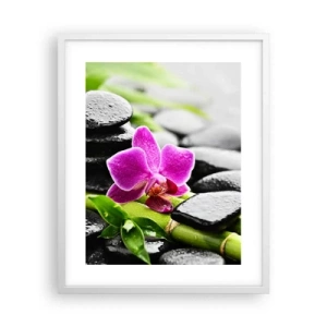 Poster in een witte lijst - In een vrede evenwicht - 40x50 cm