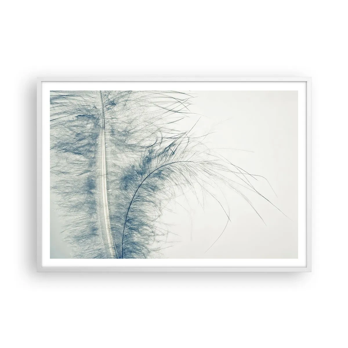 Poster in een witte lijst - Het gefluister van de natuur - 100x70 cm