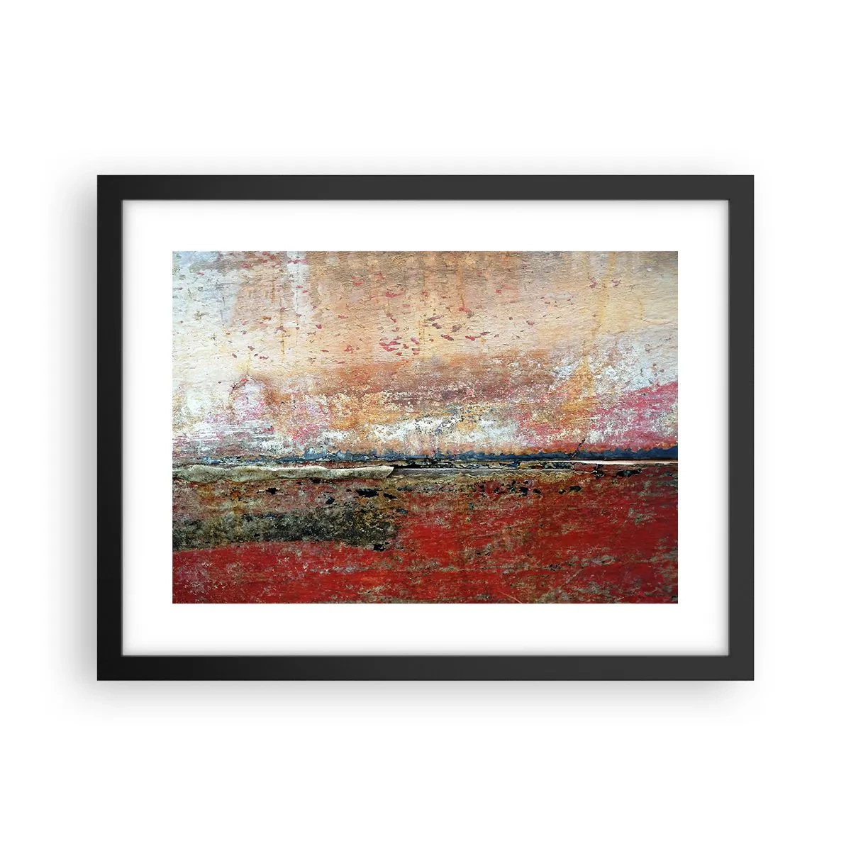 Poster in een zwarte lijst - Wellicht is het de zee - 40x30 cm