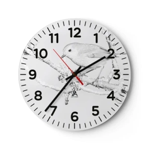 Wandklok - Klok - Winterochtend - 30x30 cm