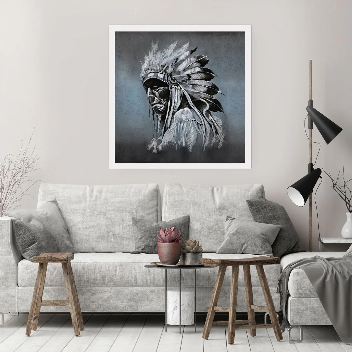 Poster - Keer terug naar de wortels - 30x30 cm
