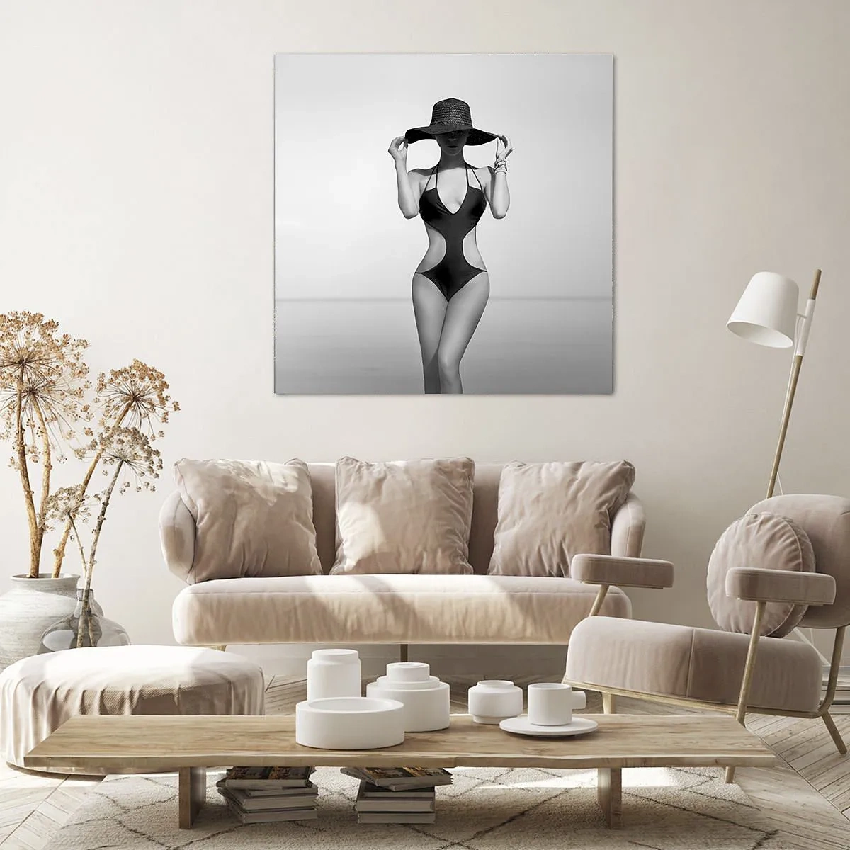 Schilderen op canvas - Mijn naam is: Elegantie - 30x30 cm