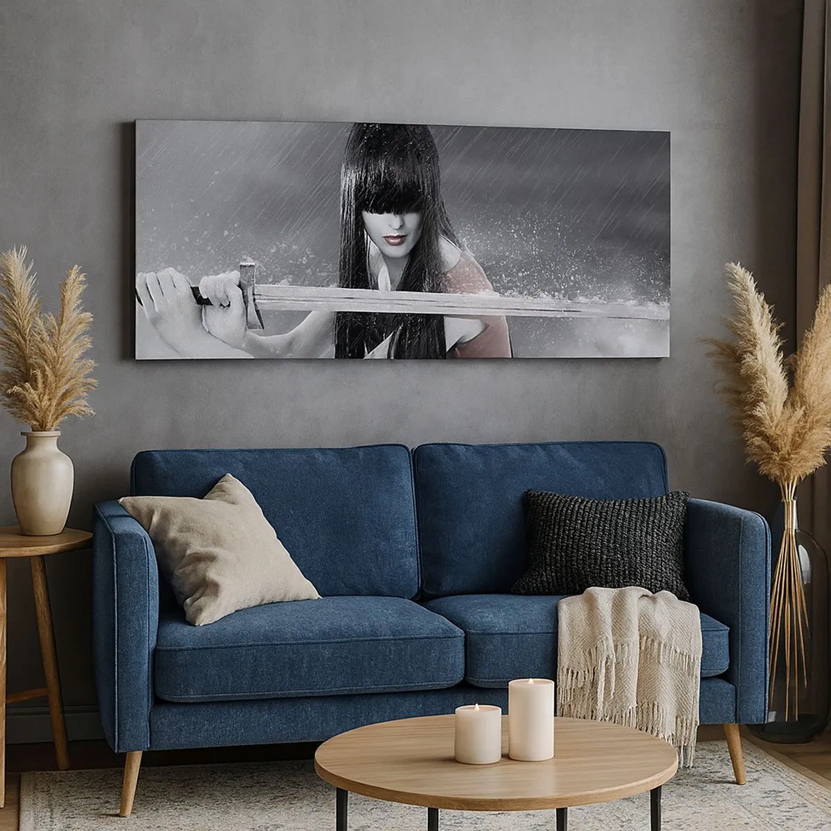 Schilderen op canvas - Mooi en gevaarlijk - 100x40 cm