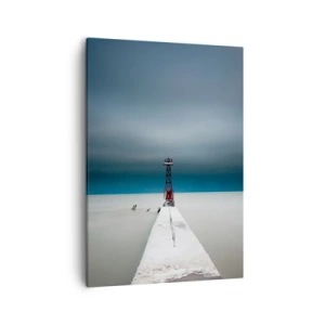 Schilderen op canvas - Om de uitgestrektheid te ontmoeten - 50x70 cm