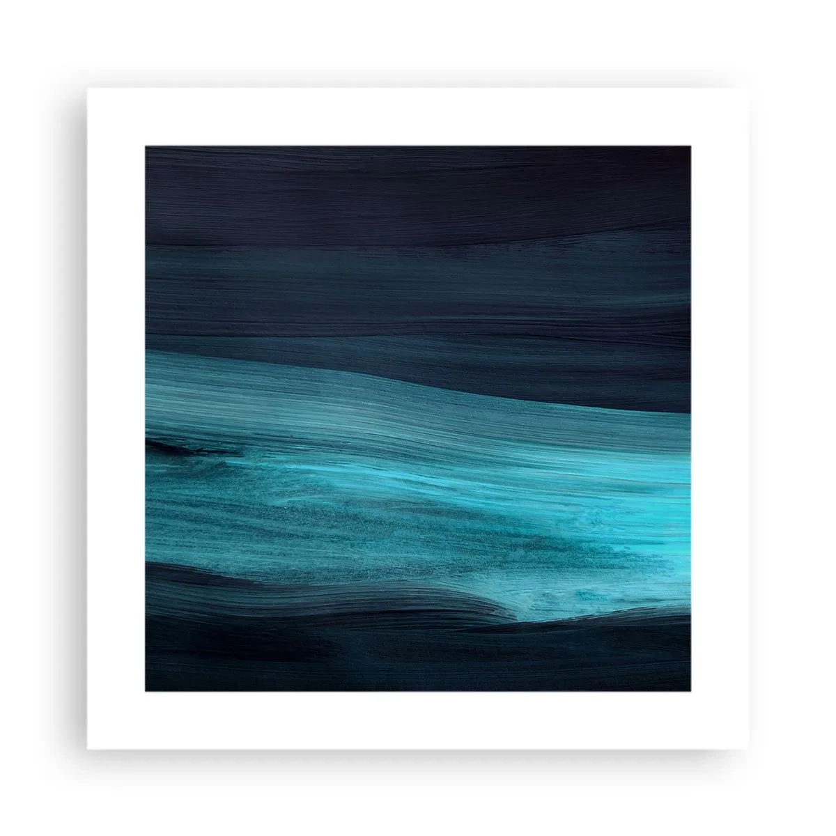 Poster - Ga met de stroom mee - 40x40 cm