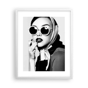 Poster in een witte lijst - Groeten uit de jaren 60 - 40x50 cm