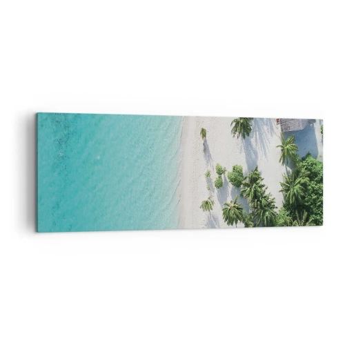 Schilderen op canvas - Een vakantie in het paradijs - 140x50 cm