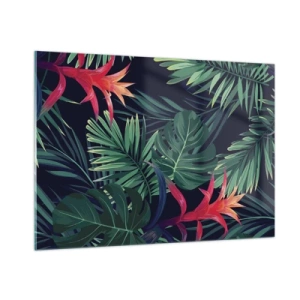 Schilderen op glas - Ontsteken in het groen - 100x70 cm