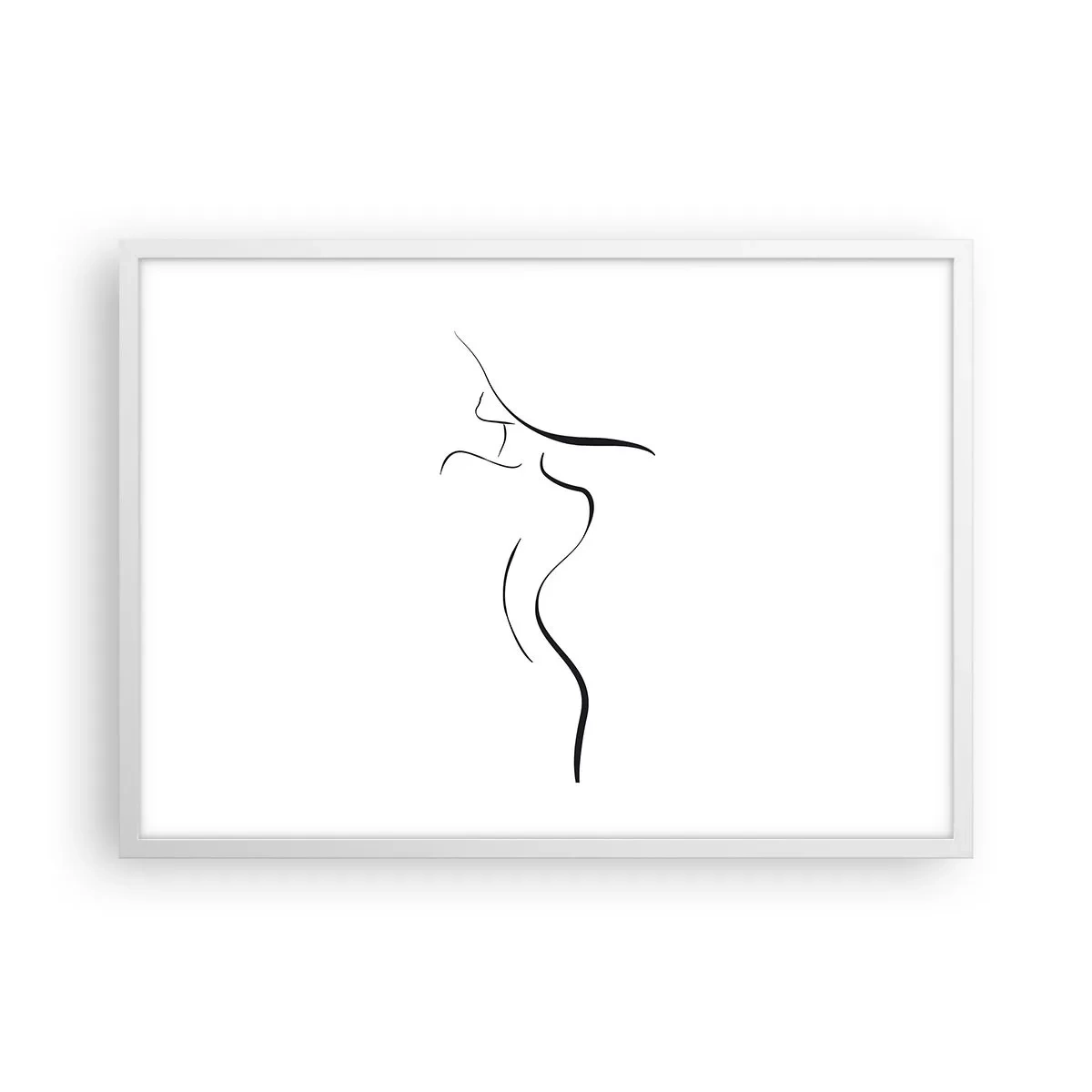Poster in een witte lijst - Ongrijpbaar als een golf - 70x50 cm
