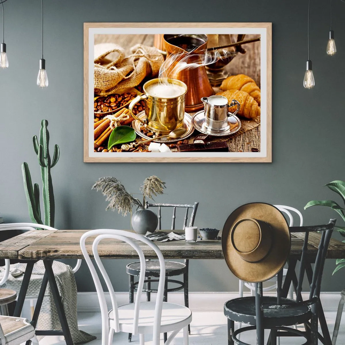 Een poster in een licht eiken lijst - Prettige dag! - 91x61 cm