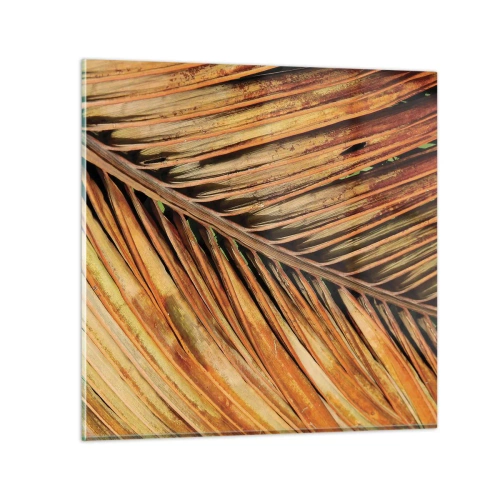 Schilderen op glas - Kokos goud - 50x50 cm