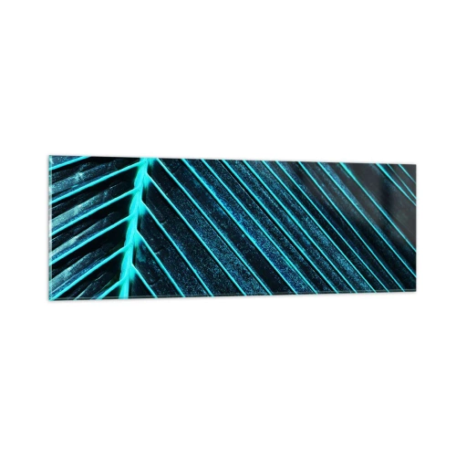 Schilderen op glas - Groene textuur - 90x30 cm