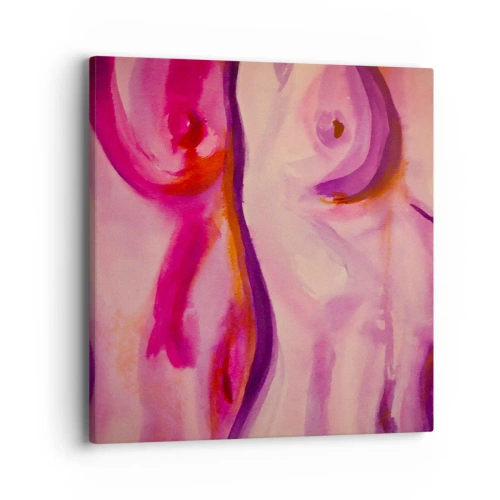 Schilderen op canvas - Ode aan vrouwelijkheid - 40x40 cm