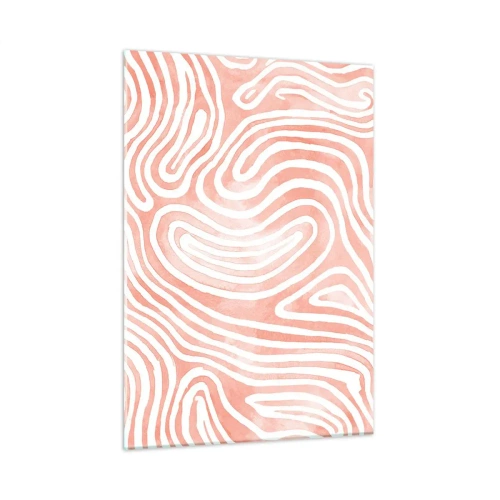 Schilderen op glas - In het koraallabyrint - 50x70 cm