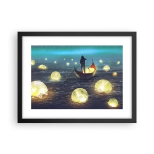 Poster in een zwarte lijst - Dingen waar filosofen nooit van hebben gedroomd - 40x30 cm